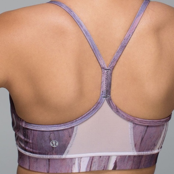 Lululemon Flow Y Bra IV in Mini Hazy Horizon Storm Mauve Bark Berry (Siz… - Picture 7 of 8